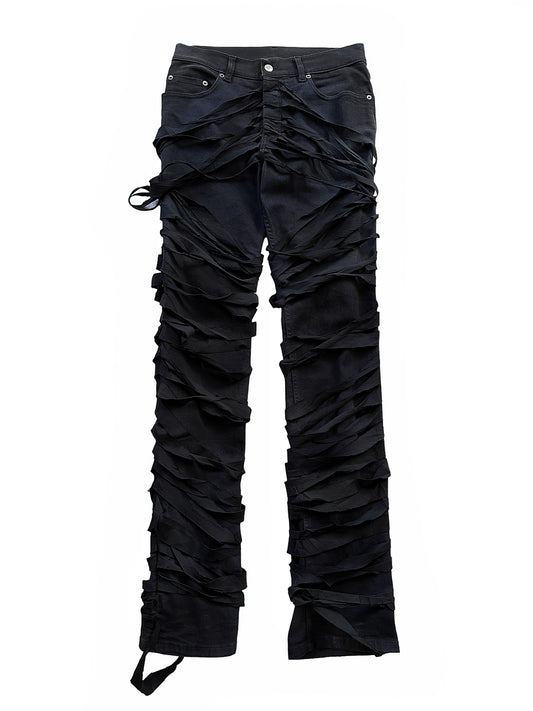 2004 Mummy Bondage Strap Denim