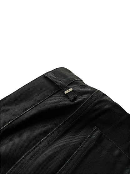 Black Waxed Denim