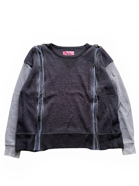 Zip Chest Crewneck