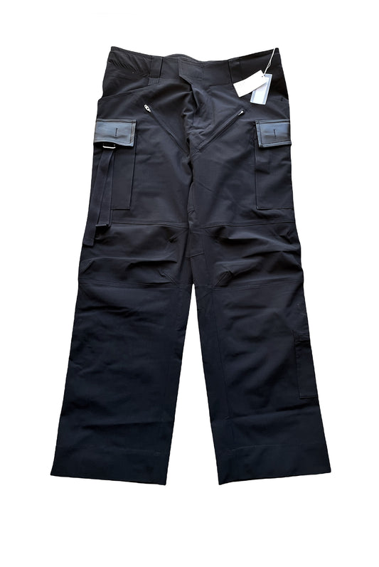 Tactical Leather Panel Cargo Pants