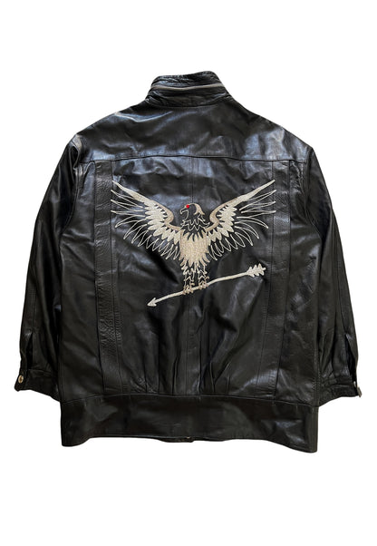 1980’s Bird Embroidered Leather