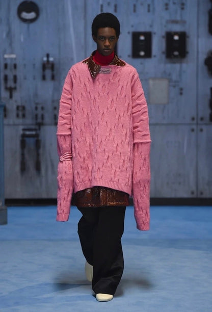 AW21 Oversized Pink Sweater