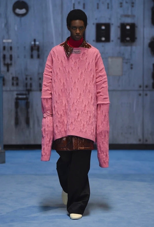 AW21 Oversized Pink Sweater