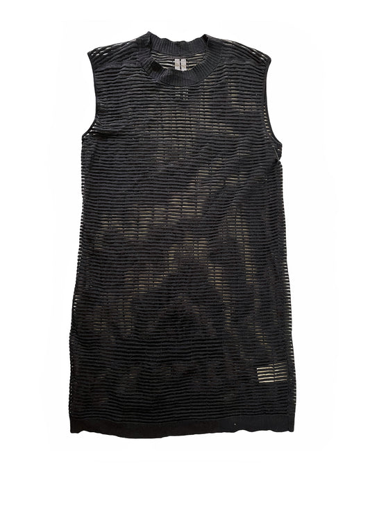 SS15 Faun Mesh Ribbing Tank