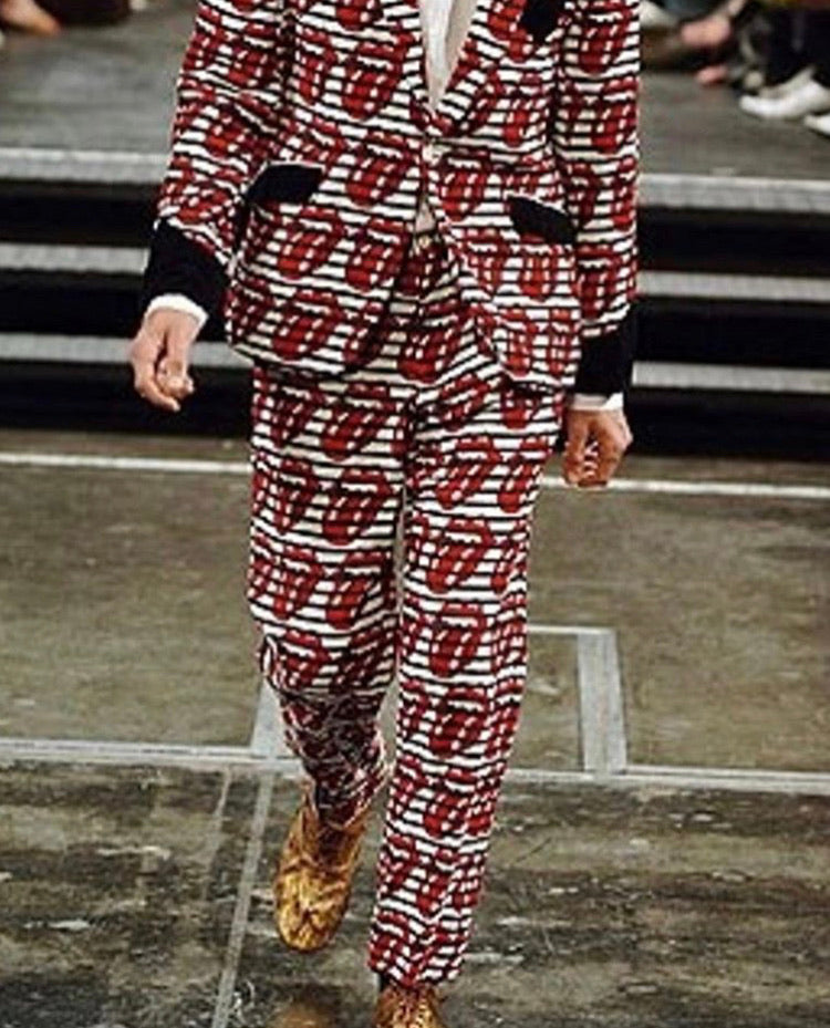 2005 Comme Des Garcons Knot Rayon Rolling Stones Trouser - Archive