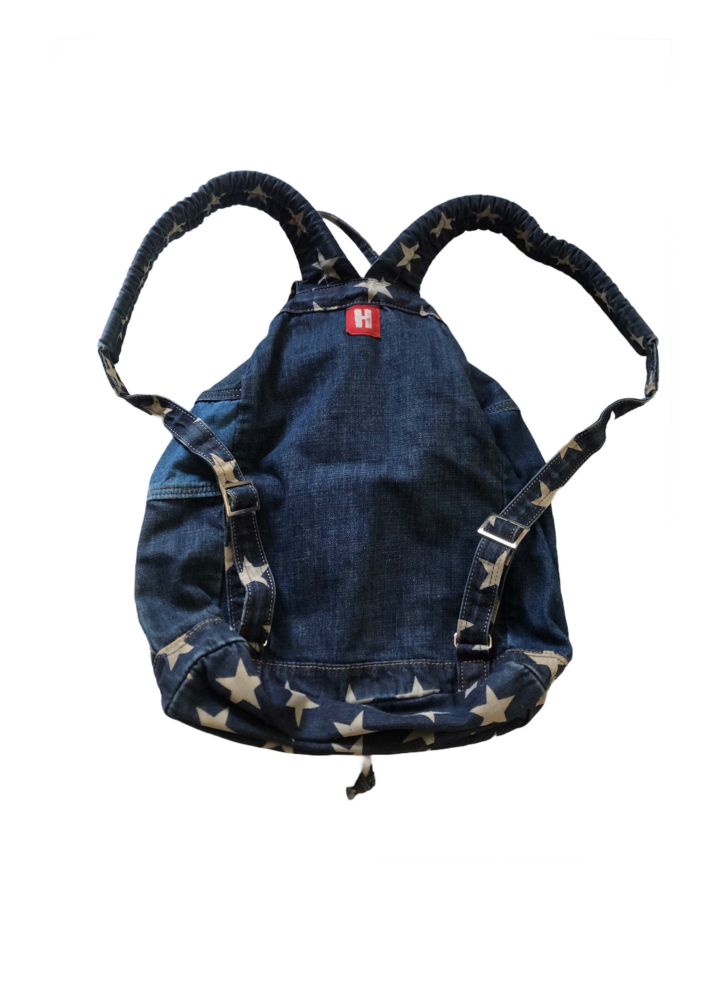 Patchwork Denim Backpack