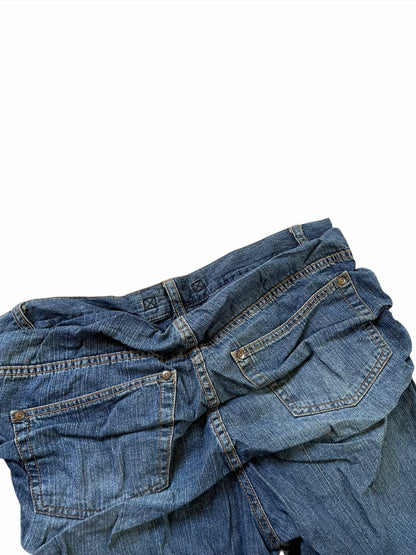 Wrinkled Stack Effect Denim