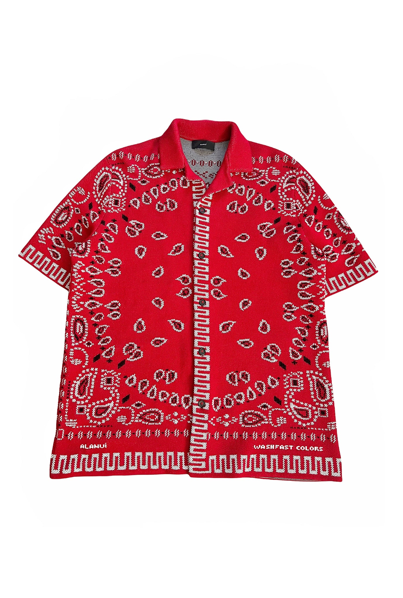 Woven Camp Collar Bandana Shirt