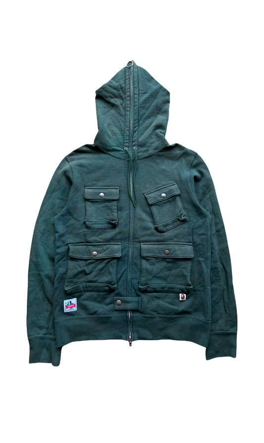 Mountain Green Cargo Hoodie