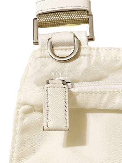 White Nylon Crossbody