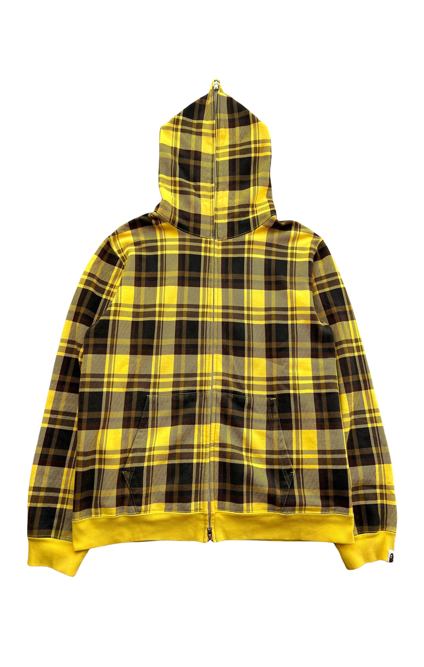 Full Zip Yellow Plaid