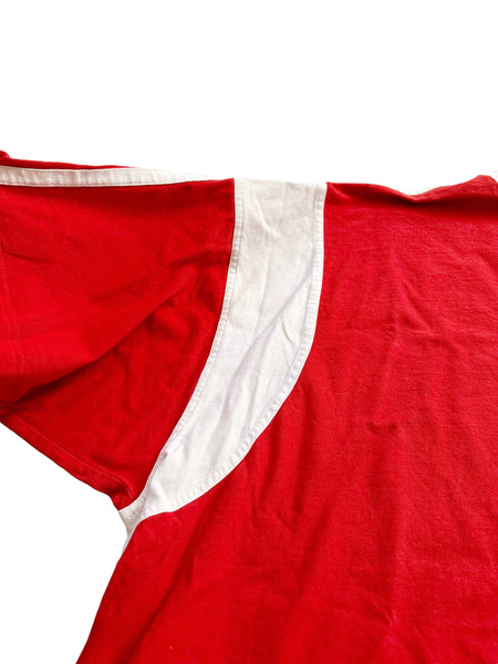 Red Jersey Boxy Shirt
