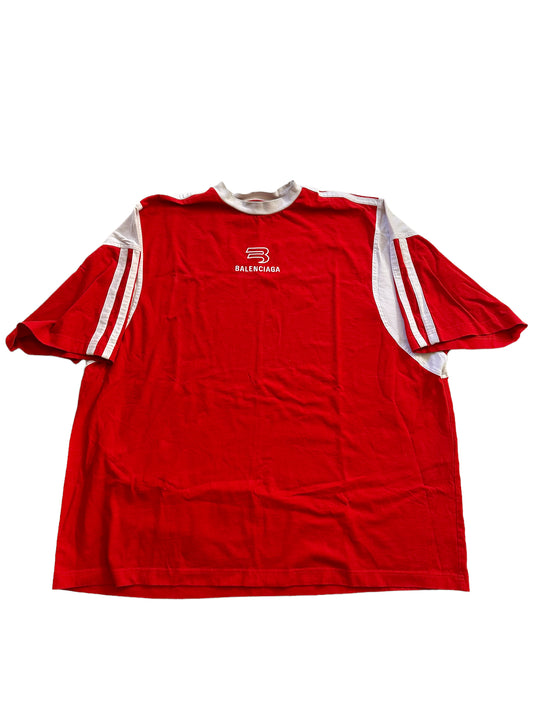 Red Jersey Boxy Shirt