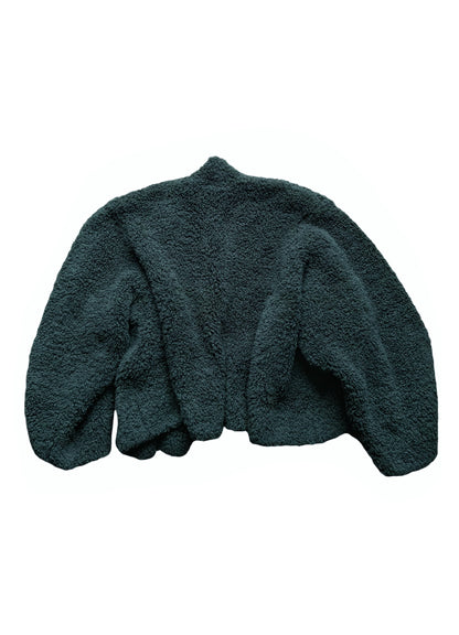 Green Fleece Throwover