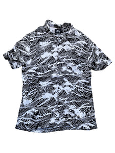 Black Waves Rayon Shirt