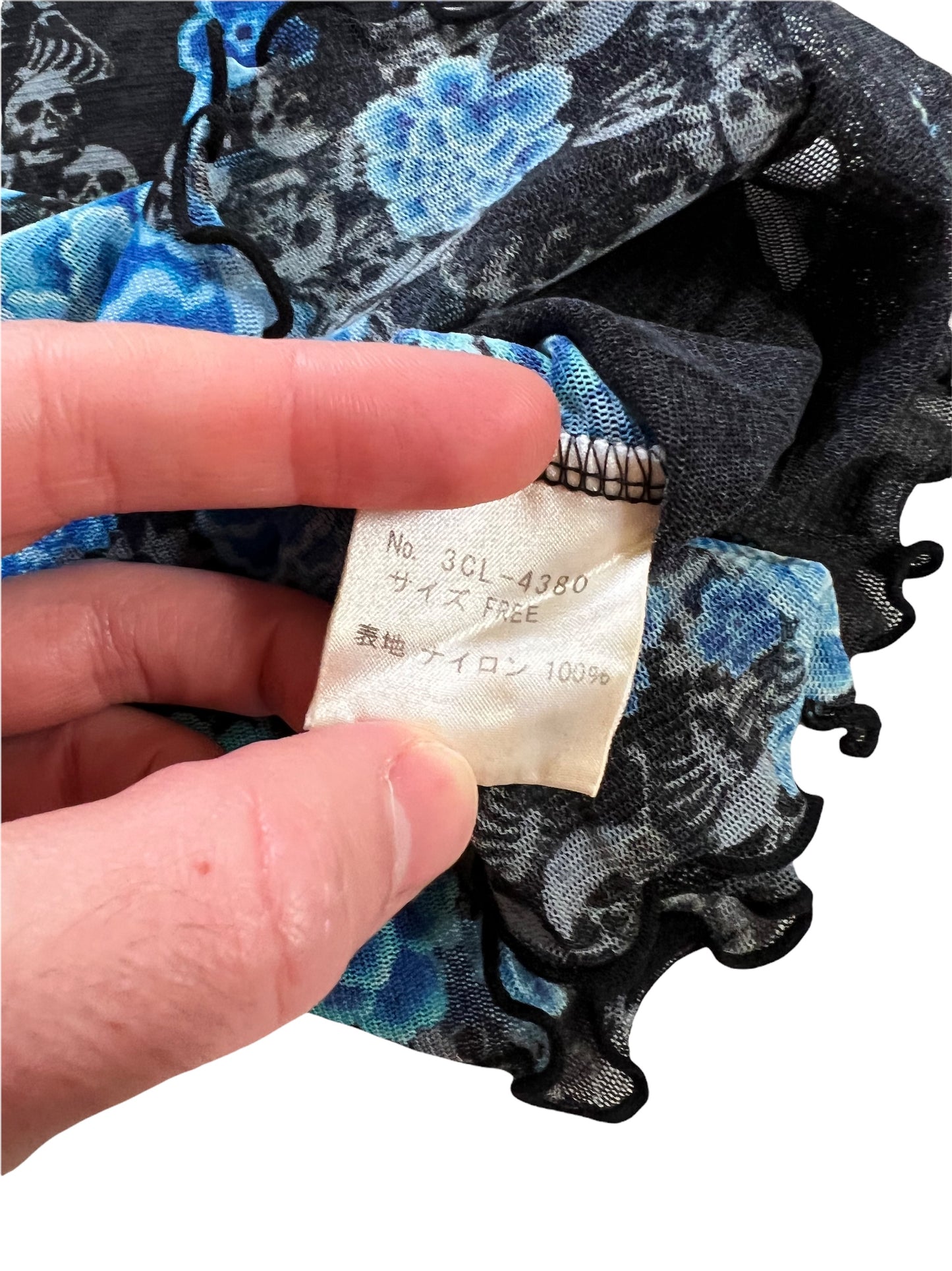 Skulls Nylon Tattoo Mesh Tee