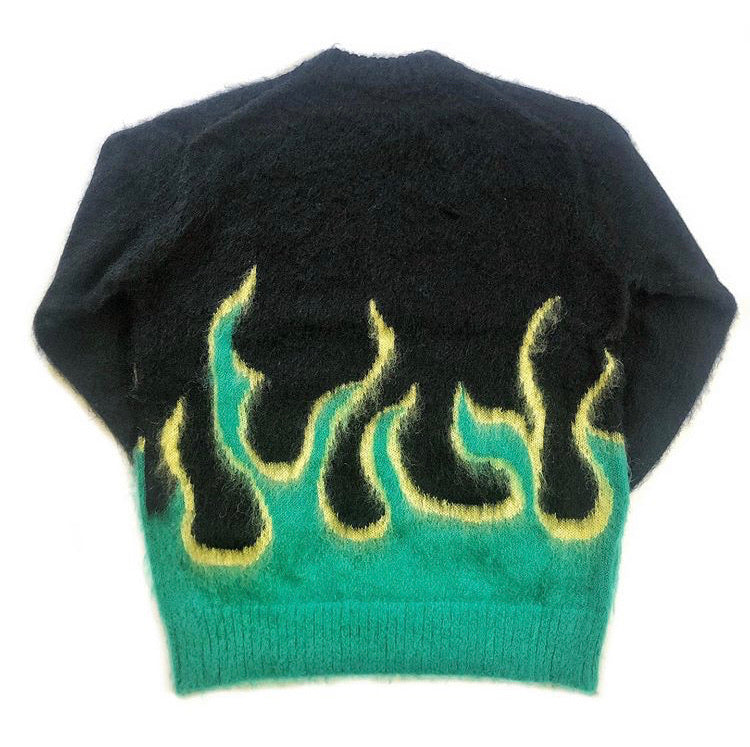 2018 Prada Flames Mohair Sweater