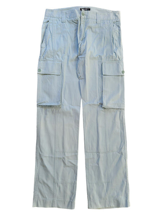 Pale Blue Cotton Cargo