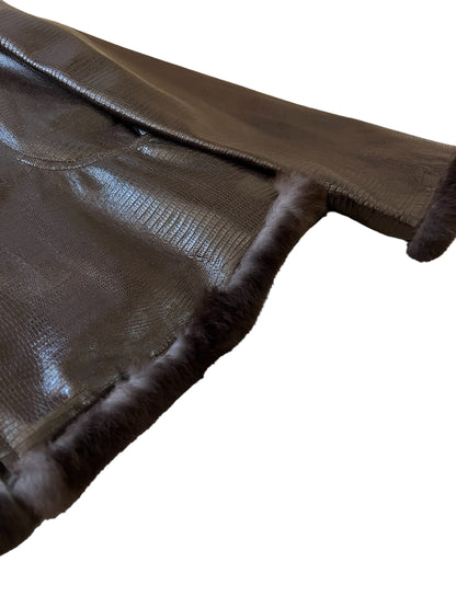 2000’s Rabbit Fur Leather Jacket