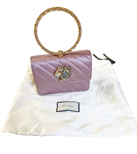 Rajah Pink Silk Mini Bag
