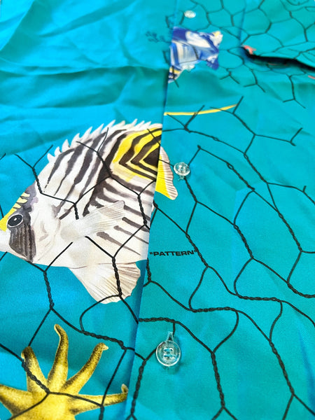 Silk Fish Net Holiday Shirt
