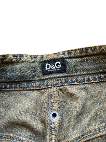 Washed Zip Mod Denim