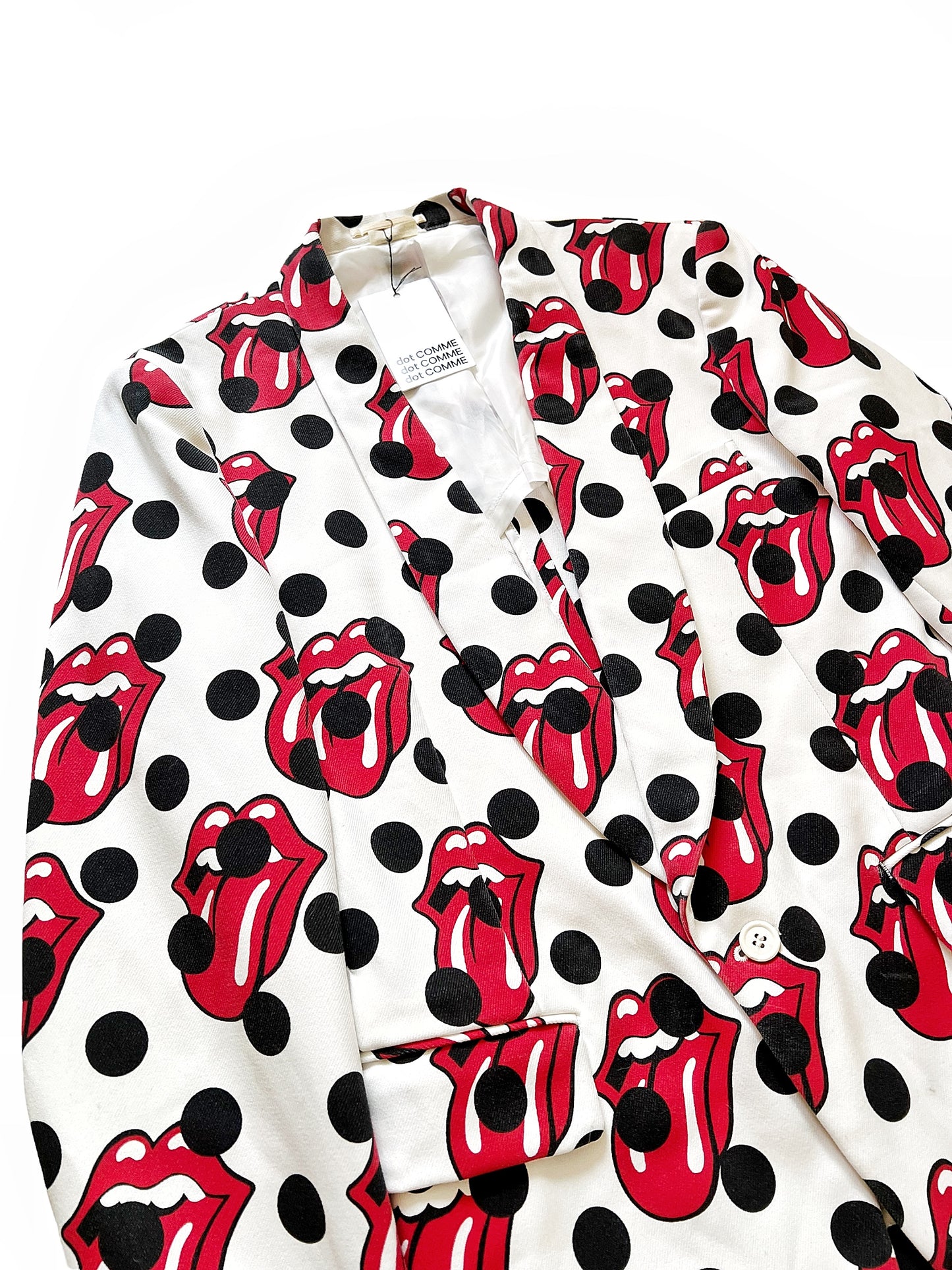 2005 Rolling Stones Dot Print Blazer