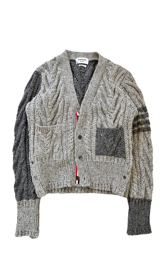 Funmix Patchwork Mohair Cardigan