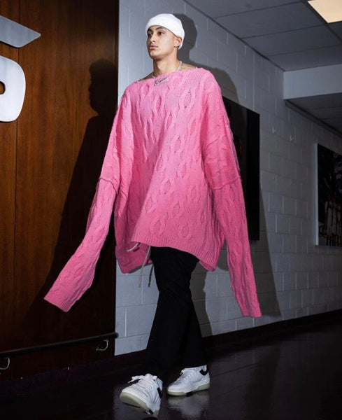 AW21 Oversized Pink Sweater