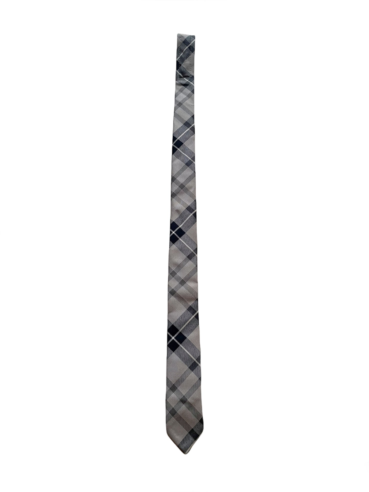 Plaid Grey Tie