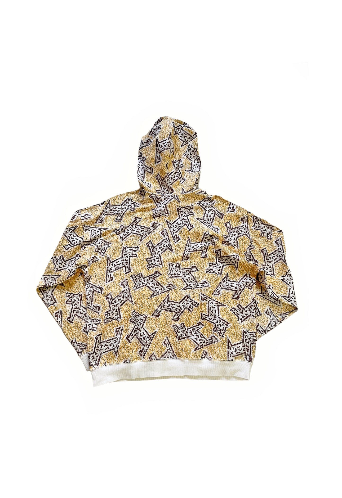 1980’s Canine Dog Pattern Boxy Hoodie