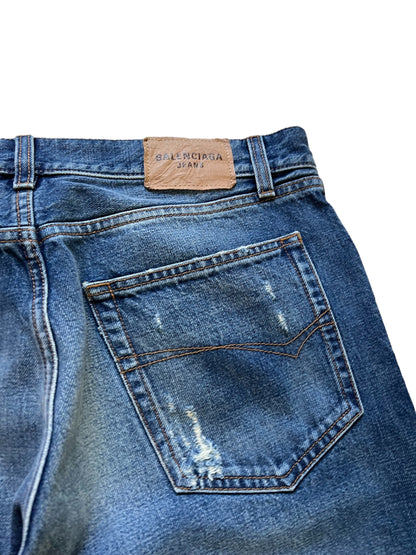 Destroyed Hem Denim