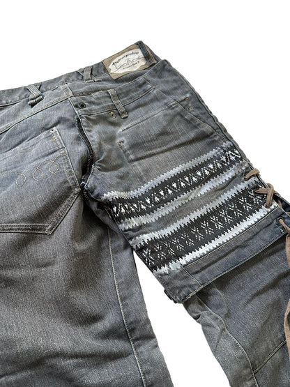 Layered Mod Cargo Denim