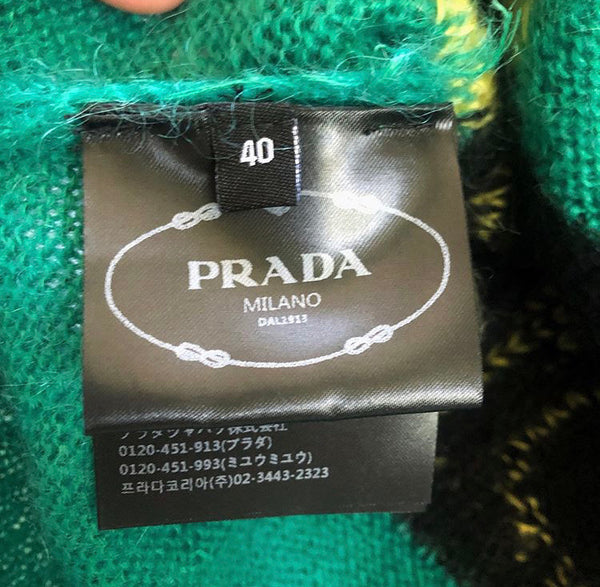 2018 Prada Flames Mohair Sweater