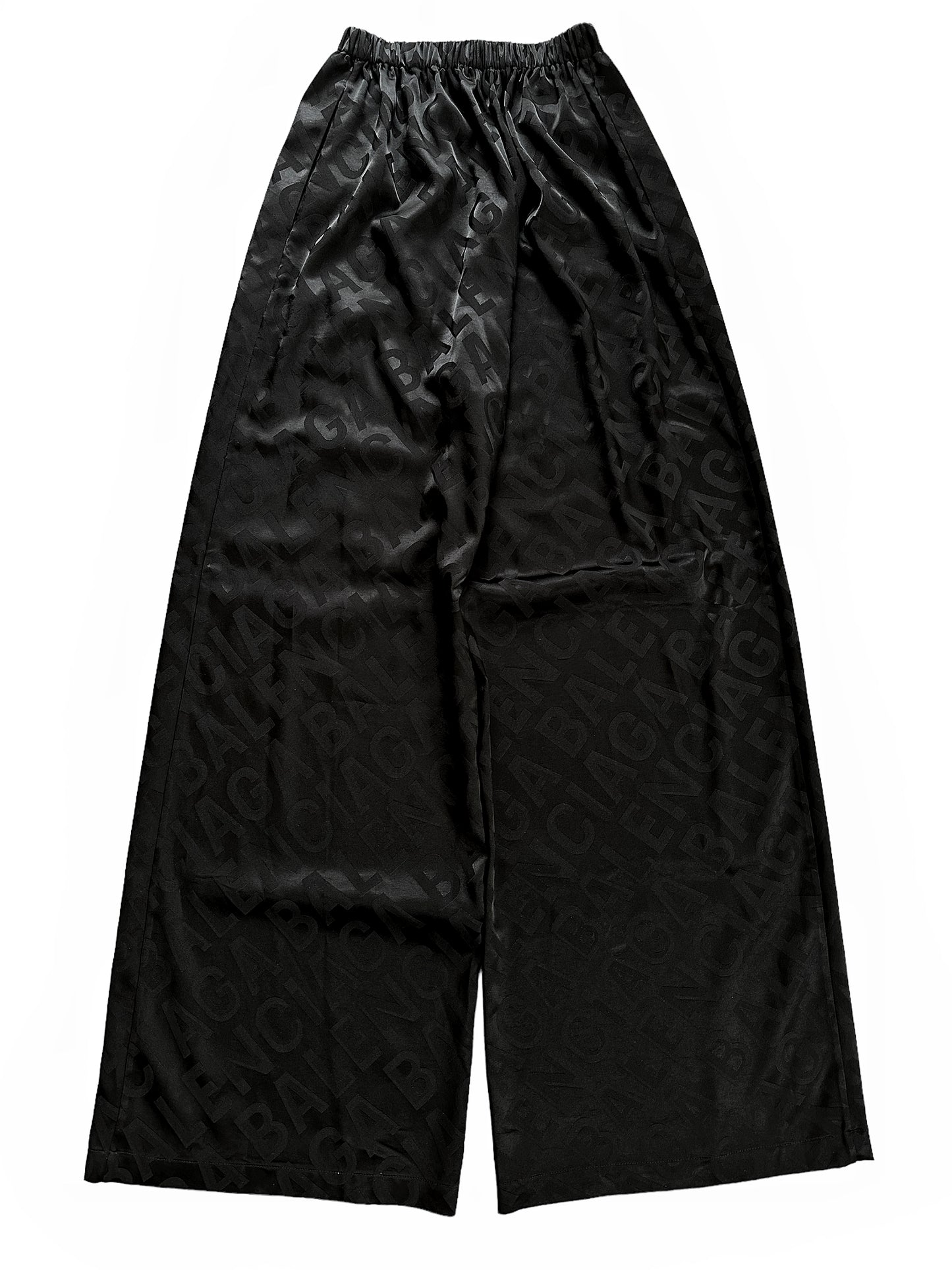 Allover Satin Logo Large Pants