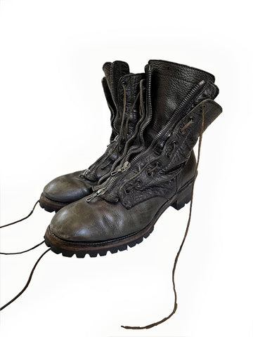 Double Zip Combat Boots