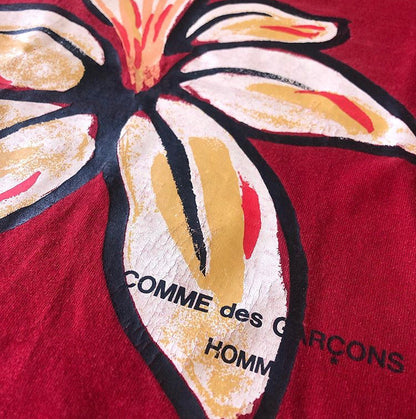 2002 Comme Des Garçon Homme Plus Painted Flower Logo