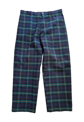 Plaid Lined Crop Trouser