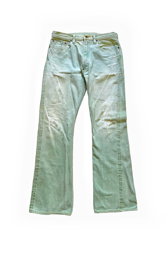 Emerald Wash Flare Denim