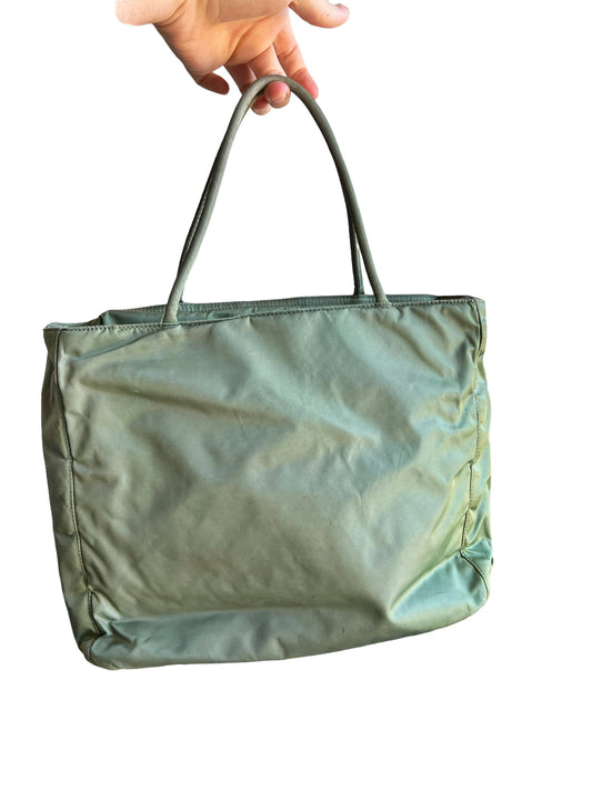 Mint Nylon Tote Bag