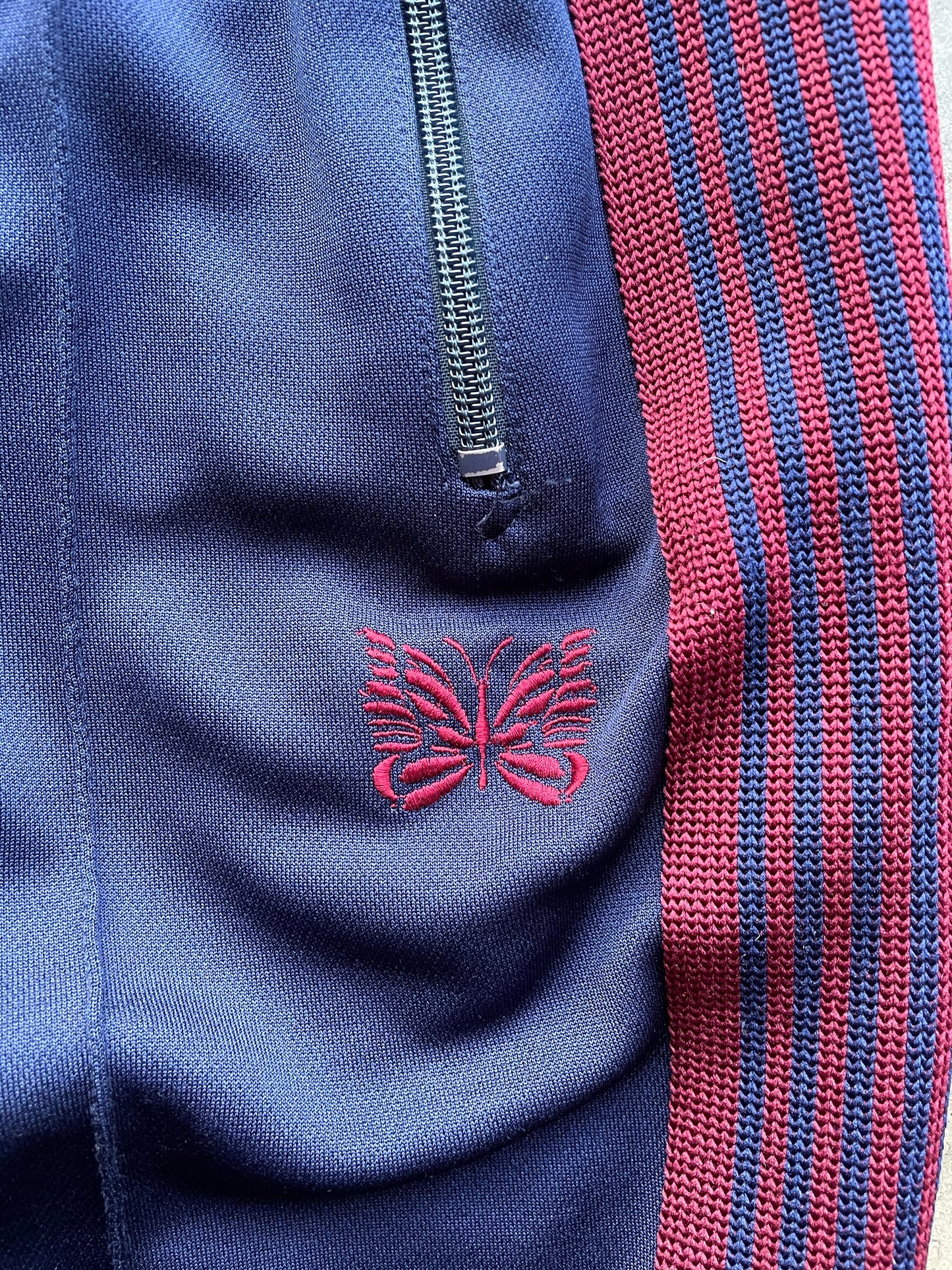 Navy/Red Track Pants