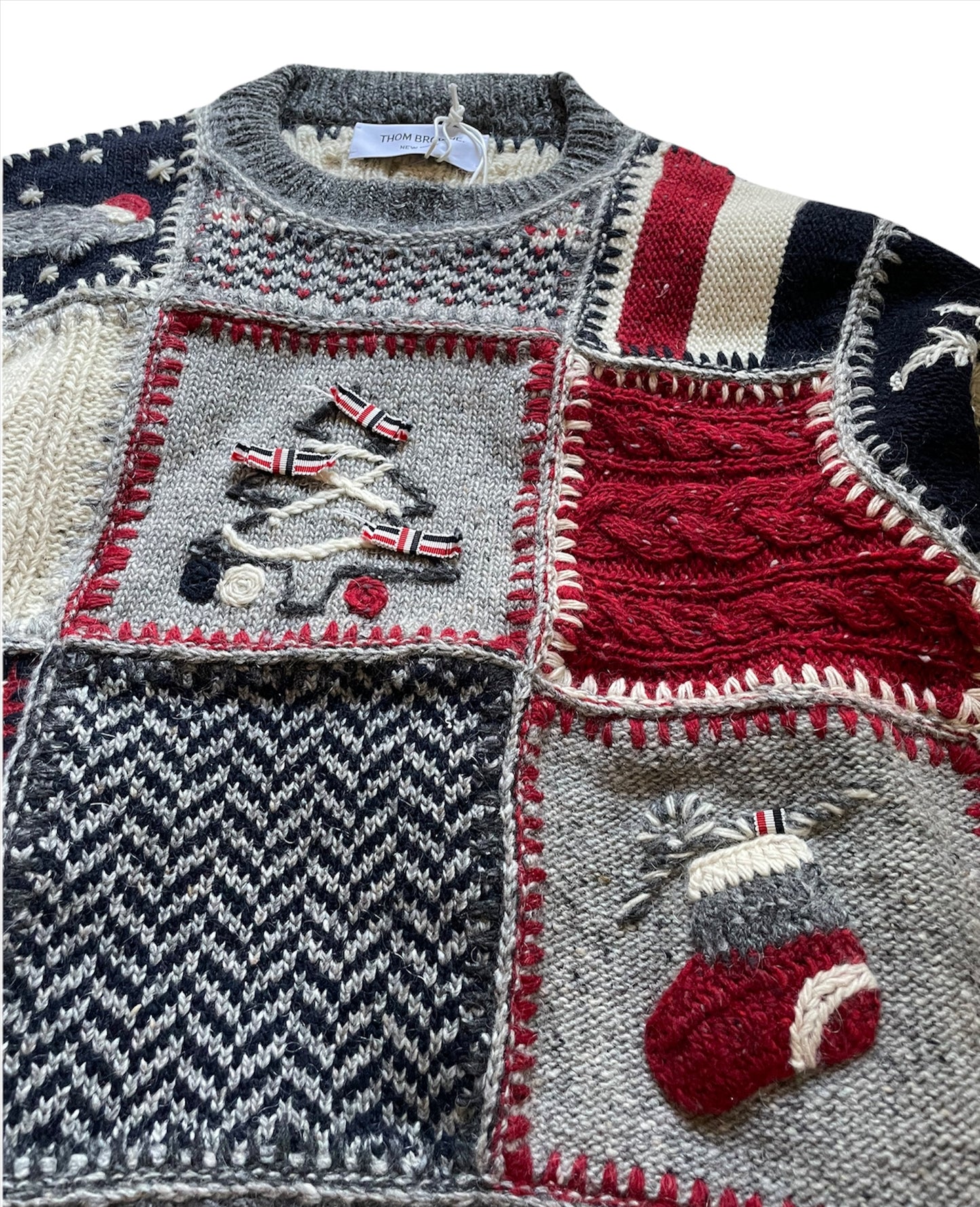 FW20 Holiday Dog Patchwork Sweater