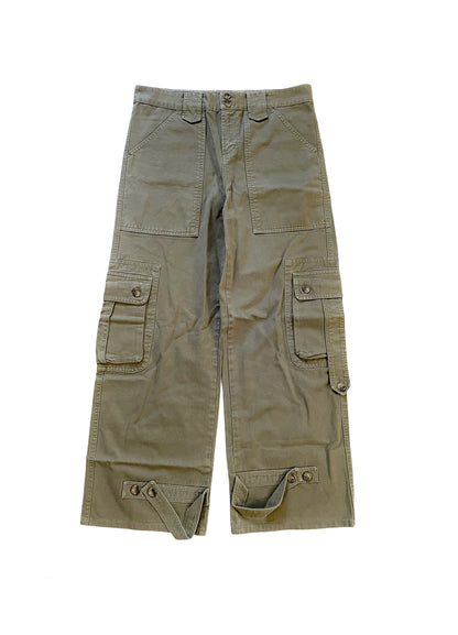 Wide Leg Olive Cargo