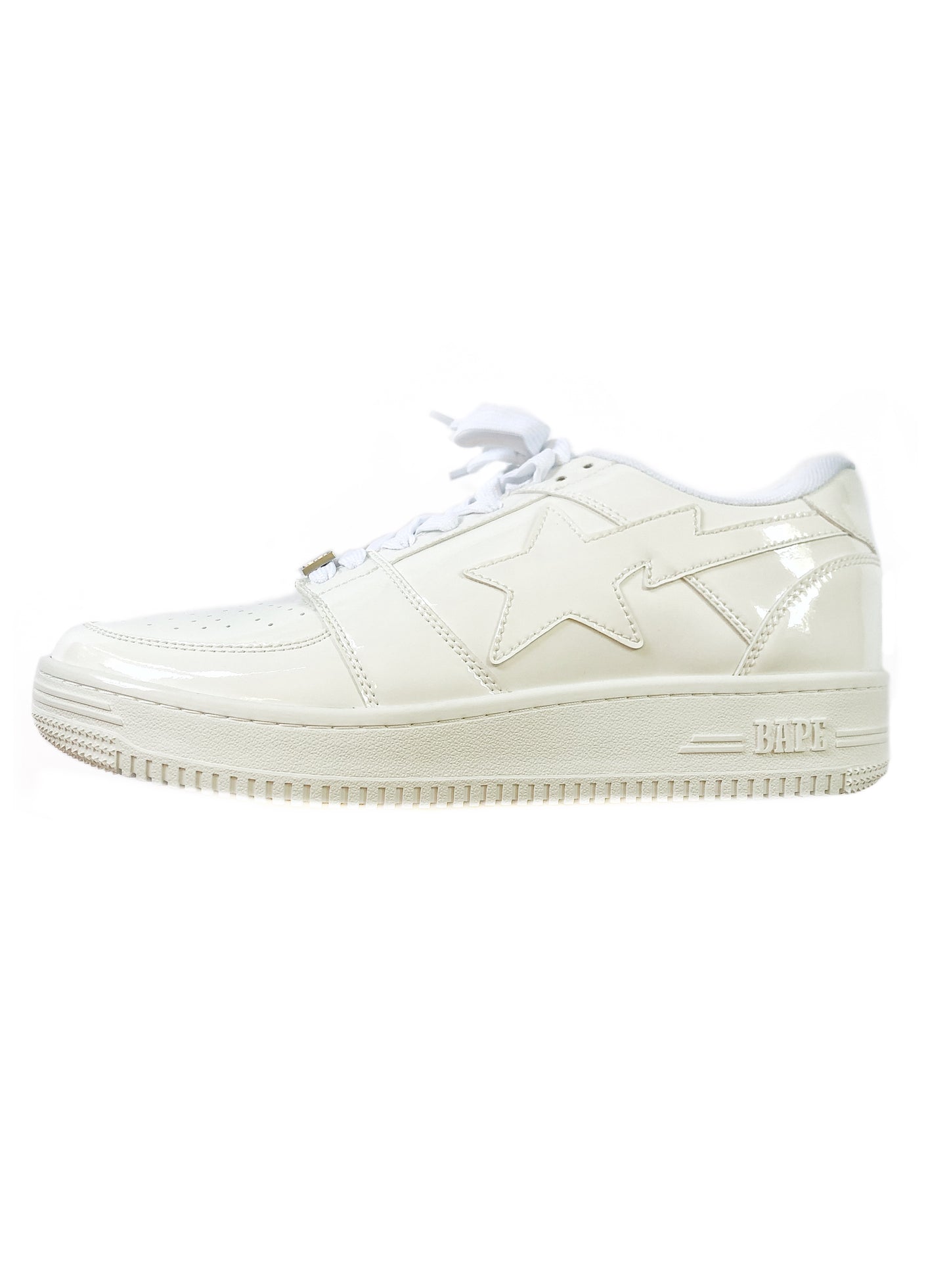 Bapesta White Patent