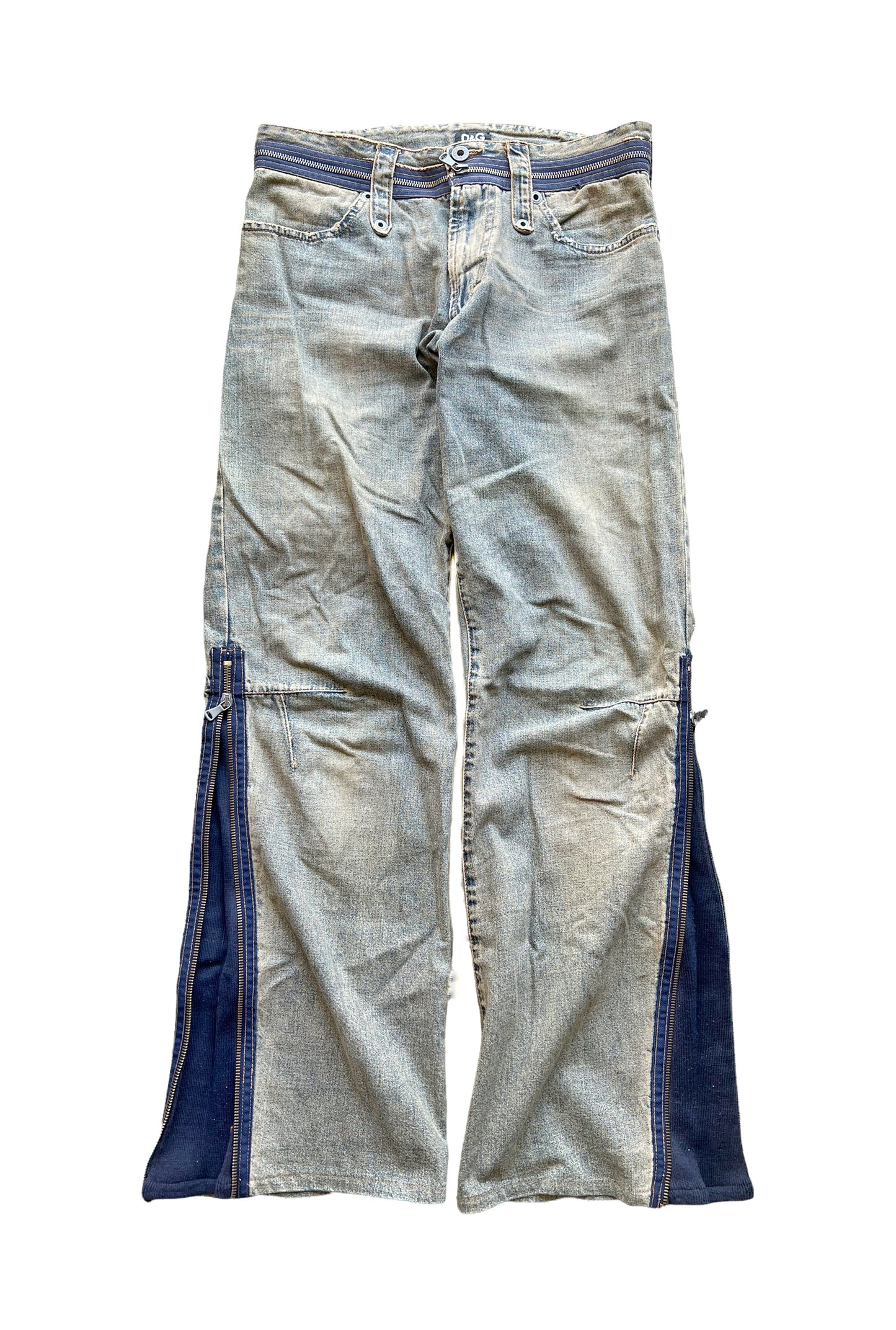 Washed Zip Mod Denim