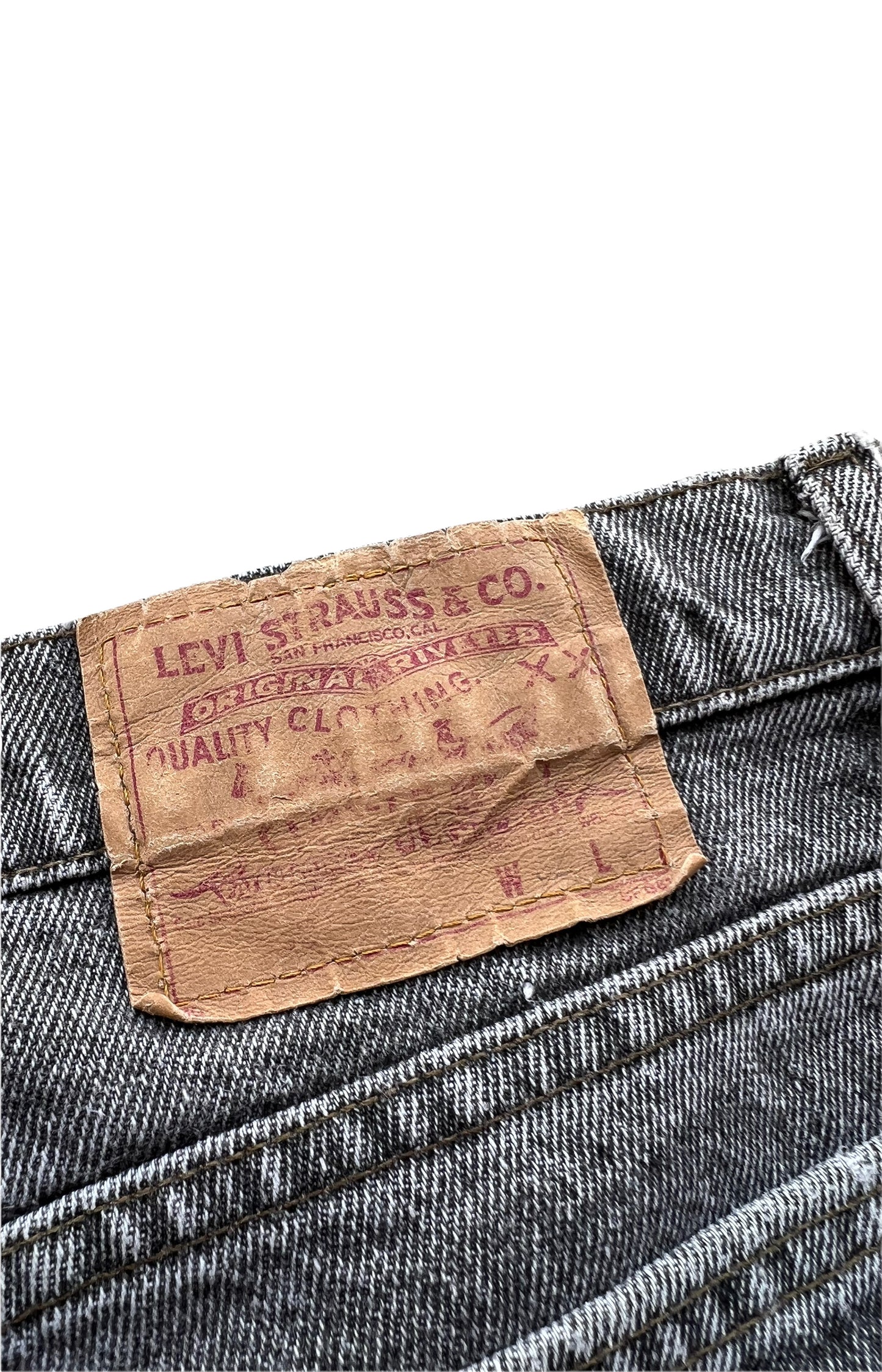 1980’s 32W Faded Black Denim