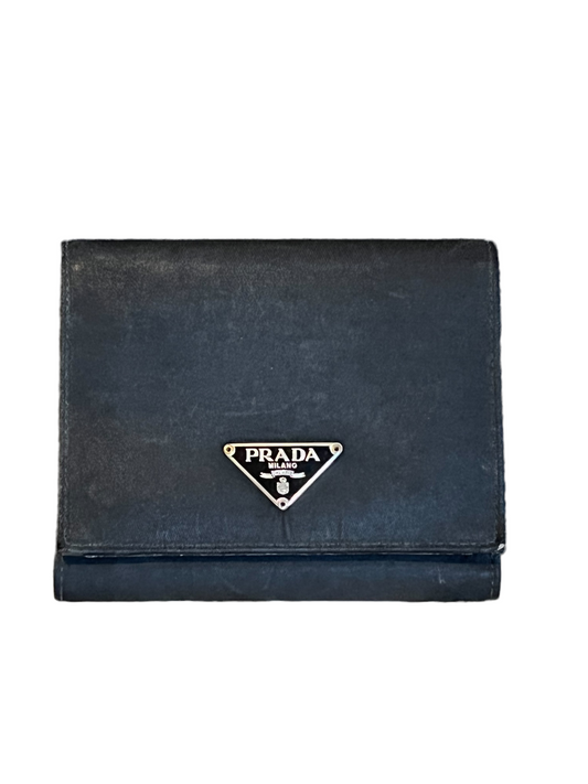 Nylon Triangle Logo Wallet