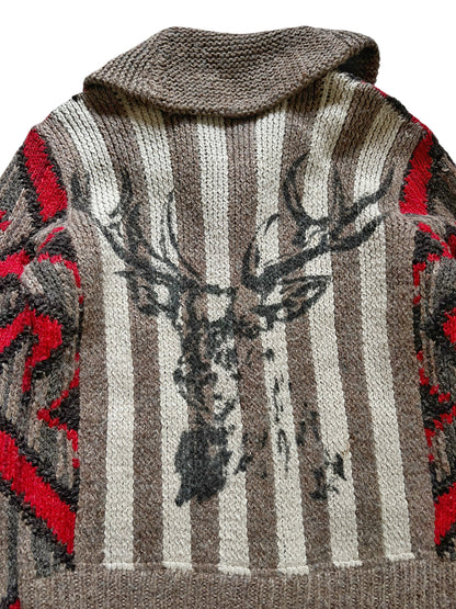 Hand Knit Buck Cardigan