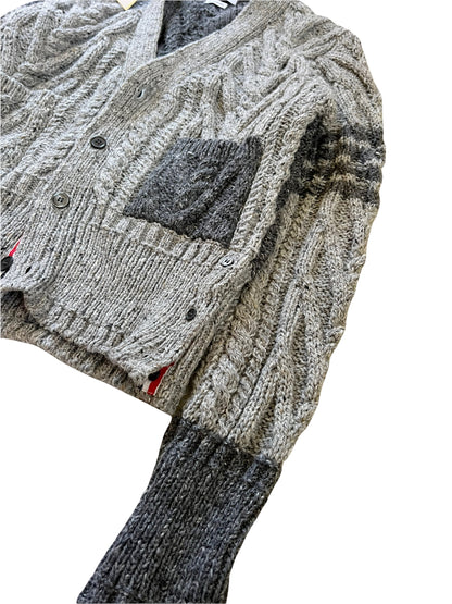 Funmix Patchwork Mohair Cardigan