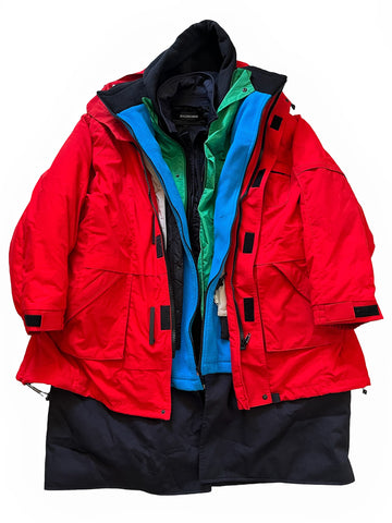 2018 7 Layer Parka Red